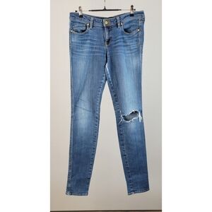GENETIC DENIM // shya distressed mid-rise skinny super soft stretch denim jeans